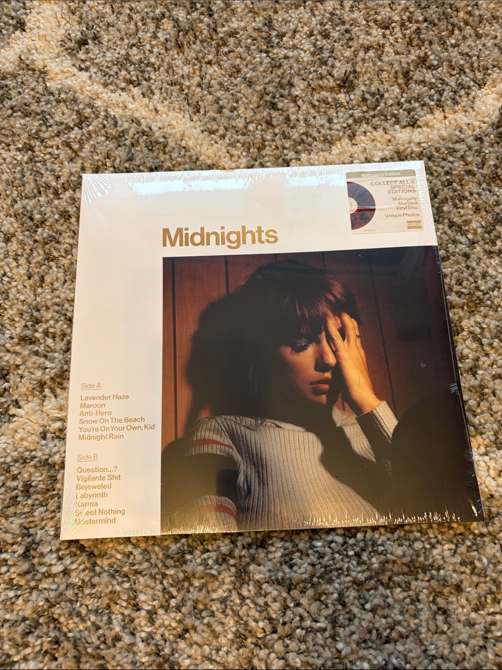 Taylor Swift Midnights Vinyl LP - Cream & Brown Tones